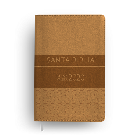 Image of Biblia RVR 2020 Ultrafina Marrón Greca Símil Piel