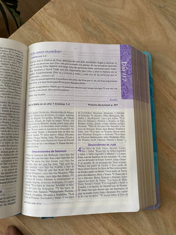 Image of Biblia RVR 1960 de una Joven Conforme al Corazón de Dios Edición Brisa