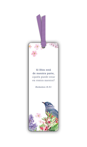 Image of Marcador de Libro con Ribbon Si Dios está de Nuestra Parte
