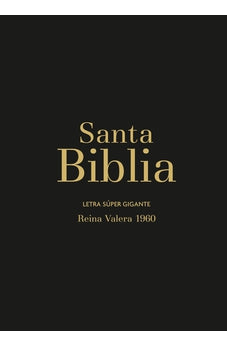 Image of Biblia RVR 1960 Letra Súper Gigante Negro con Cierre con Índice