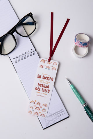Image of Marcador de Libro con Ribbon Todo Tiene su Tiempo