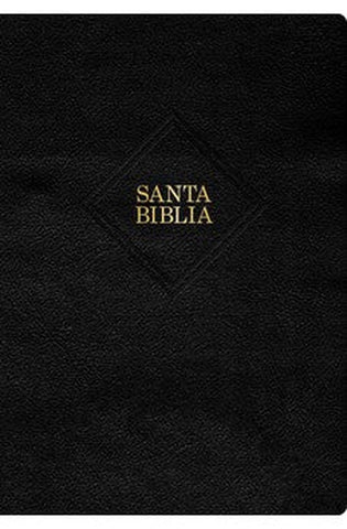 Image of Biblia RVR 1960 Súper Gigante Negro Piel con Índice