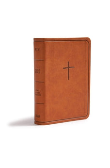Image of KJV On-the-Go Bible, Ginger LeatherTouch, Red Letter, Easy-to-Carry, Smythe Sewn, Teen Bible, Double Column, Presentation Page, Ribbon Marker, Student's Bible, Great Value