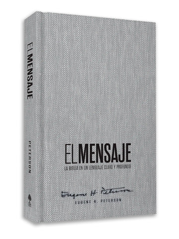 Image of Biblia El Mensaje Gris Tela Tapa Dura