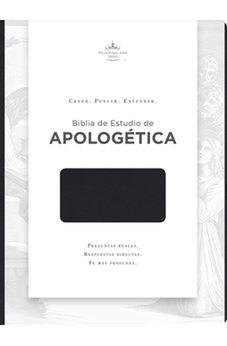 Image of Biblia RVR 1960 de Estudio de Apologetica Negro Símil Piel