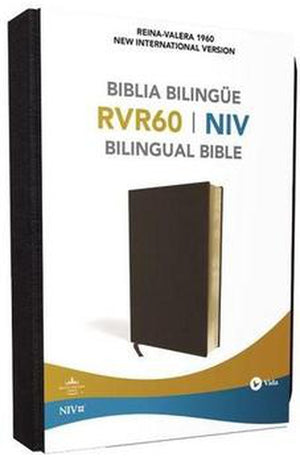 Biblia RVR 1960 NIV Bilingüe Imitación Piel Negra