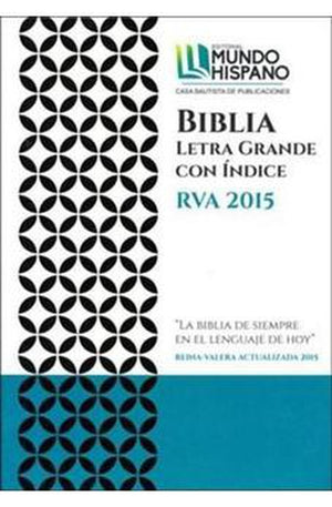 Biblia RVA 2015 Letra Grande Índice