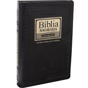 Biblia Em Portugués ARC065TILGILV Tapa Imitación Cuero Negro Noble Índice Digital