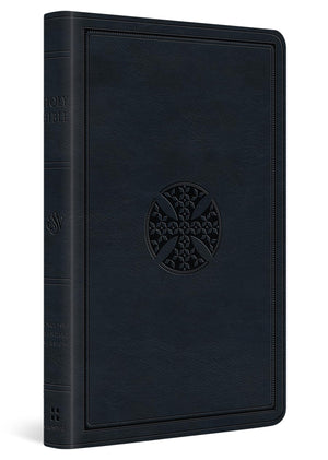 ESV PREMIUM GIFT BIBLE (TRUTONE, NAVY, MOSAIC CROSS DESIGN)