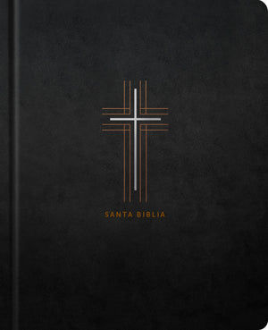 Biblia NTV Margen Amplio con Filament Tapa Dura Símil Piel Cruz