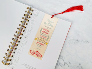 Marcador de Libro con Tassel.Mujer de Dios