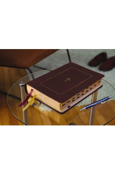 Image of KJV, Thompson Chain-Reference Bible, Leathersoft, Burgundy, Red Letter, Thumb Indexed, Comfort Print