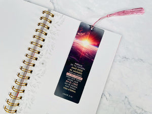 Marcador de Libro con Tassel. Juan 3:16