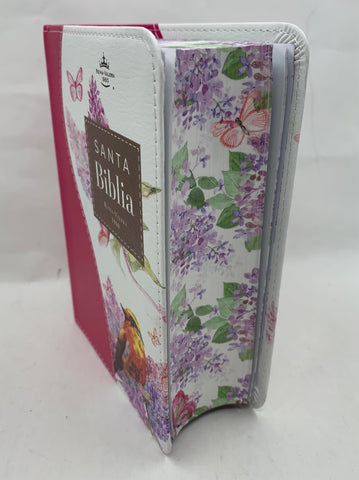 Image of BIBLIA RVR 1960 BOLSILLO TURQUESA FUCSIA SIMIL PIEL