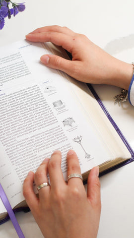 Image of Biblia NBLA para el Estudio Inductivo Piel  Interior a dos Colores Morado Comfort Print