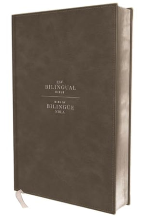 Biblia ESV/NBLA Bilingüe Piel Gris