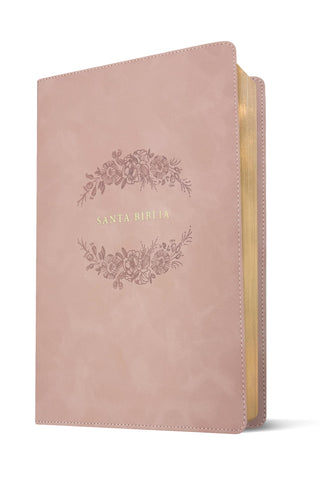 Image of BIBLIA NTV LETRA SUPER GIGANTE FILAMENT SIMIL PIEL ROSADO PALIDO