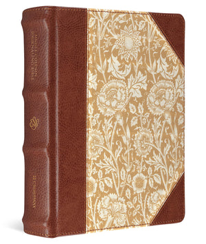 ESV LARGE PRINT SINGLE COLUMN JOURNALING BIBLE (CLOTH OVER BOARD, ANTIQUE FLORAL DESIGN)