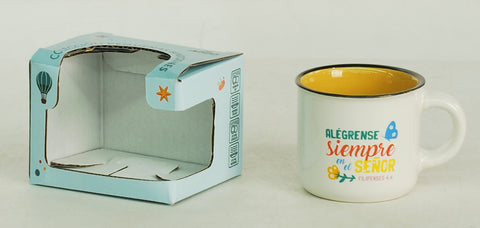 Image of Taza Pequeña 3OZ. Colección Pequeñas Bendiciones. Alégrense