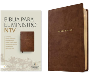 Biblia NTV Ministro Letra Grande Filament Símil Piel Café
