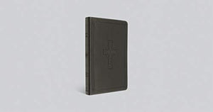 ESV THINLINE BIBLE (TRUTONE CHARCOAL, CELTIC CROSS DESIGN)