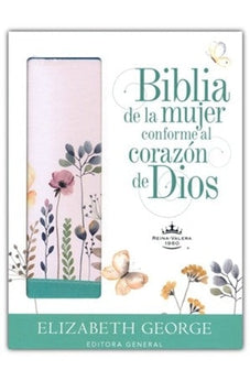 Biblia RVR 1960 Mujer Conforme al Corazón de Dios Piel Imitación Jardín