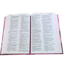 Image of Biblia RVR 1960 Letra GrandeTamaño Manual Tapa Dura Flor rosa Tapa Dura