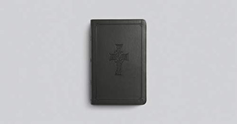 Image of ESV VALUE THINLINE BIBLE (TRUTONE, CHARCOAL, CELTIC CROSS DESIGN)