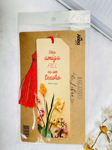 Image of Marcador de Libro con Tassel. Una Amiga Fiel