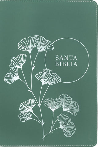 Image of Biblia NTV Referencia Central Letra Grande con Filament Símil Piel Cierre Verde Letra Roja