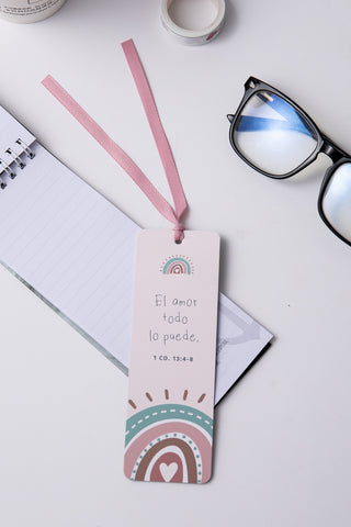 Image of Marcador de Libro con Ribbon El Amor Todo lo Puede