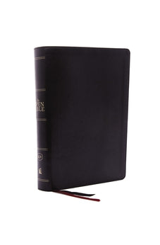 Image of The KJV, Open Bible, Leathersoft, Black, Red Letter, Comfort Print: Complete Reference System