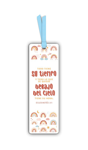 Marcador de Libro con Ribbon Todo Tiene su Tiempo