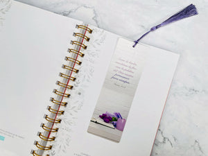 Marcador de Libro con Tassel. Sécase la Hierba