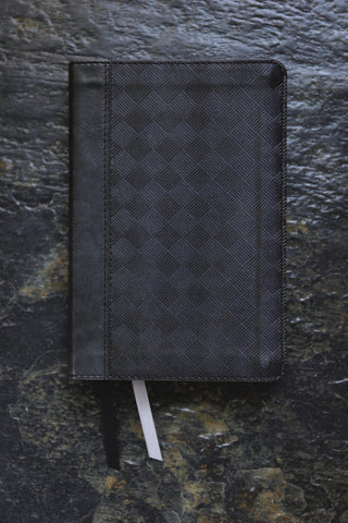 Image of NIV, Thinline Bible, Compact, Leathersoft, Black/Gray, Red Letter, Comfort Print