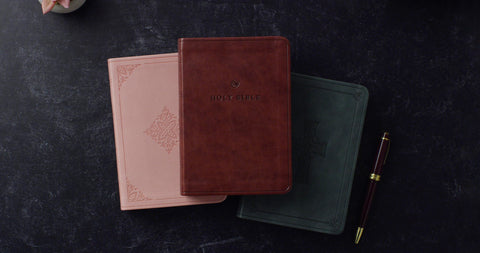 Image of ESV VALUE LARGE PRINT COMPACT BIBLE (TRUTONE, CHESTNUT)