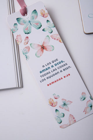 Image of Marcador de Libro con Ribbon A Los que Aman a Dios