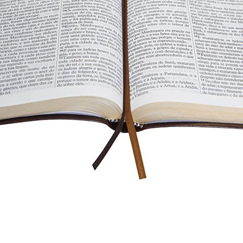Image of BIBLIA EM PORTUGUES ARC065TILGILV TAPA IMITACION CUERO MARRON NOBLE INDICE DIGITAL