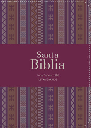 Biblia RVR 1960 Compacta Letra Grande 11 puntos Símil Piel Andina Borgoña