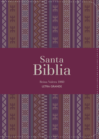 Image of Biblia RVR 1960 Compacta Letra Grande 11 puntos Símil Piel Andina Borgoña