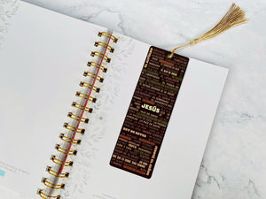 Marcador de Libro con Tassel. Nombres de Jesús