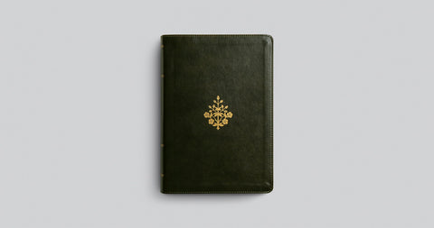 Image of ESV LARGE PRINT STUDY BIBLE (TRUTONE, OLIVE, BRANCH DESIGN)