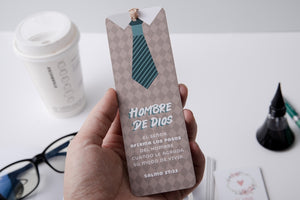 Marcador de Libro con Ribbon Hombre de Dios