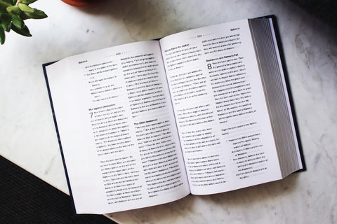 Image of NASB, Clear Focus Bible, Hardcover, Charcoal/Gold, 1995 Text: Read more of the Bible with better focus using the Bionic Reading Method