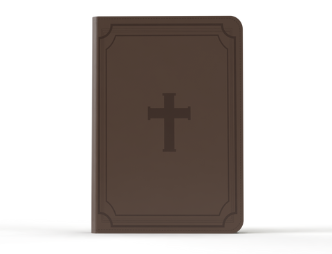 Image of BIBLIA RVR 1960 LETRA GIGANTE 14 PUNTOS SIMIL CRUZ MARRON
