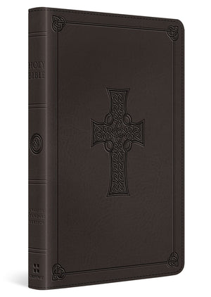 ESV THINLINE BIBLE (TRUTONE CHARCOAL, CELTIC CROSS DESIGN)