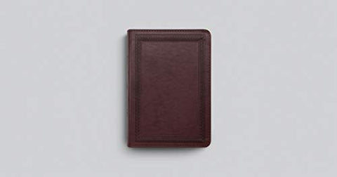 Image of ESV LARGE PRINT COMPACT BIBLE (TRUTONE MAHOGANY, BORDER DESIGN)