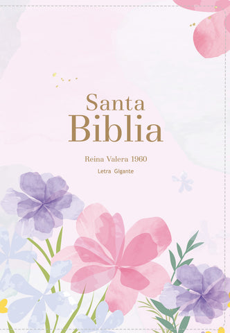 Image of BIBLIA RVR 1960 LETRA GIGANTE 14 PUNTOS SIMIL PIEL VIOLETA CLARO