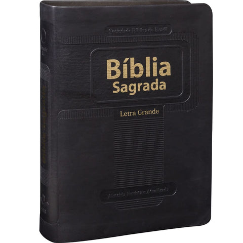 Image of BIBLIA EM PORTUGUES RA045LG TAPA IMITACION CUERO NEGRO