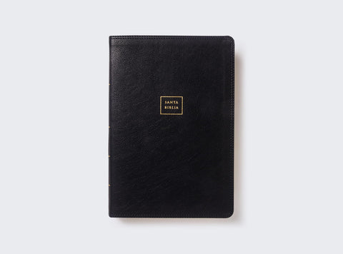 Image of Biblia RVR 1960 del Ministro Letra Gigante Piel Negro Palabras de Jesús en Rojo Comfort Print